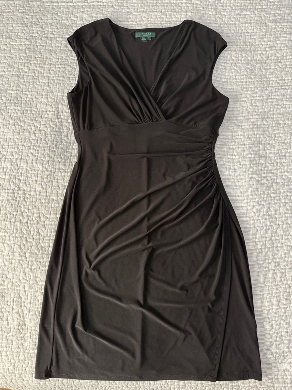 Ralph Lauren Classic Black Jersey Knit Dress